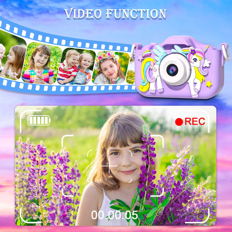 Mini câmera digital para crianças