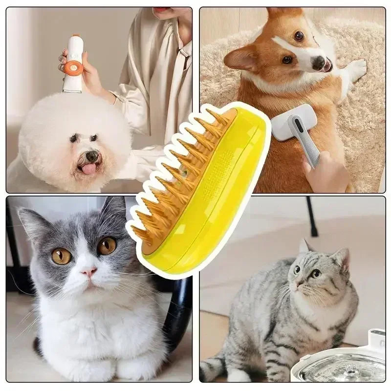Escova elétrica para cães e gatos  3 em 1